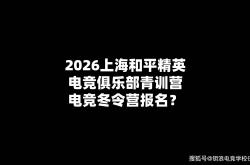 2026上海(hǎi)和平精英电競(jìng)俱乐部青训营电競(jìng)冬令营报名(míng)？