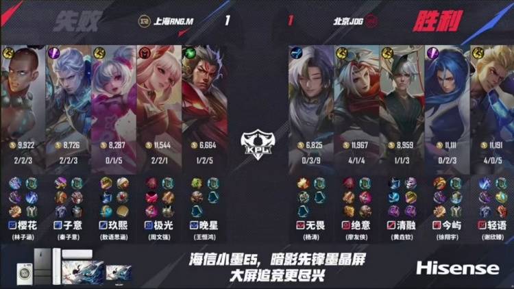 2025KPL夏季赛：JDG让二追三惊天逆转RNG.M，元流之子决胜局封神