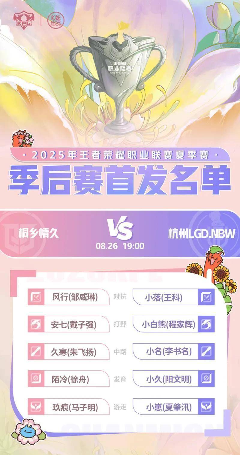 8月26日19:00，情久与LGD.NBW的季后赛生死战！谁将胜出？